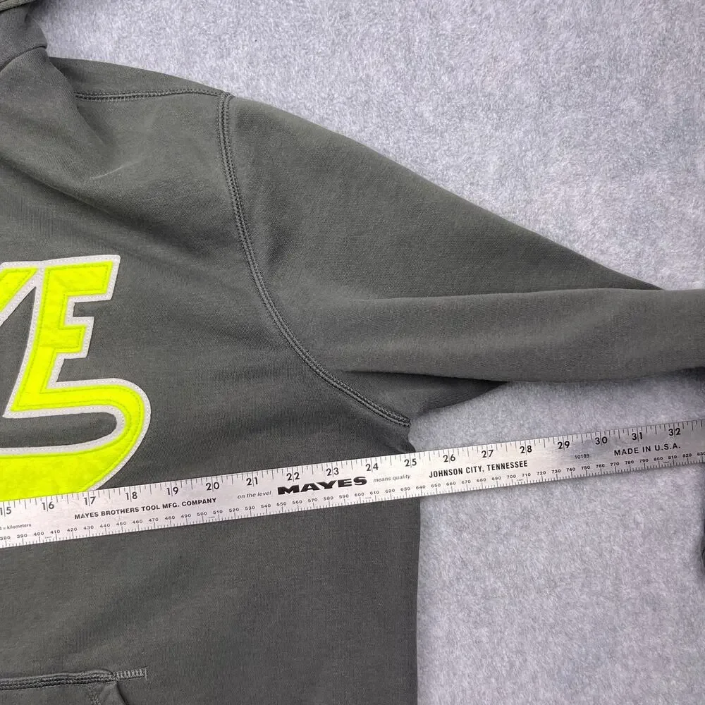 nike‎ hoodie yellow gray swoosh pullover xl